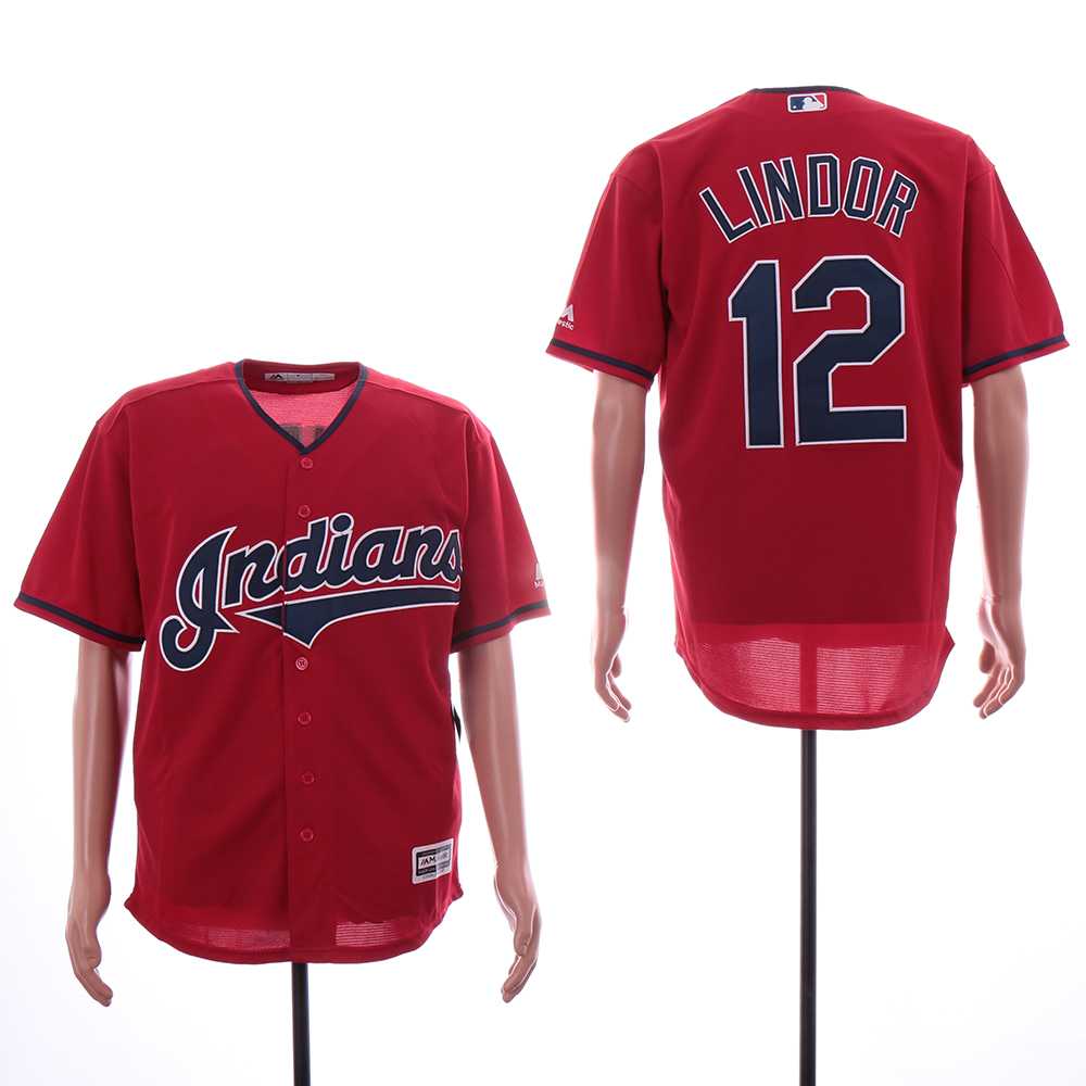 Indians 12 Francisco Lindor Red Cool Base Jersey Sguo,We sell and wholesale Indians 12 Francisco Lindor Red Cool Base Jersey Sguo on line form chian!